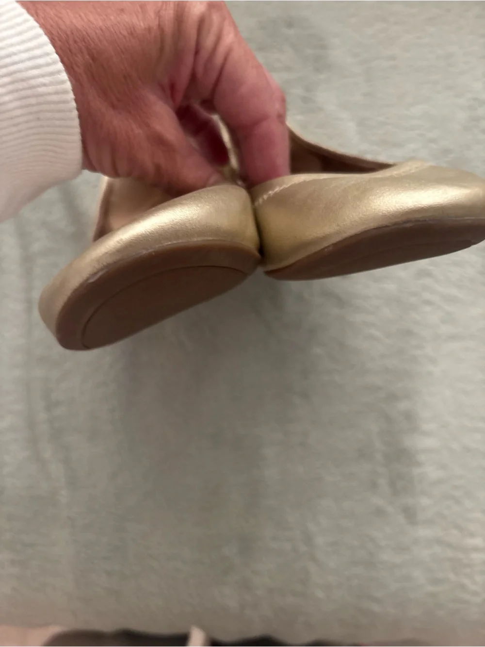 Amazon Essentials Metallic Ballet Flats - Rose Gold